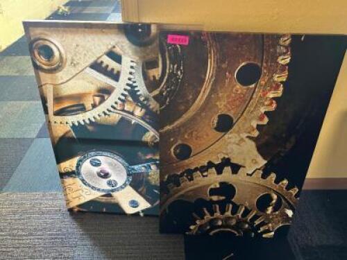 DESCRIPTION (2) CANVAS PRINTS. THIS LOT IS: ON MONEY LOCATION MAIN SEATING QTY 1