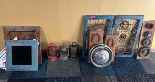 DESCRIPTION (1) LOT OF ASSORTED WALL DECORATIONS AND FRAMES THIS LOT IS: ON MONEY LOCATION MAIN SEATING QTY 1