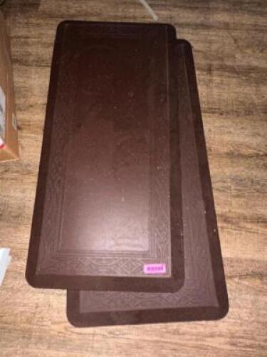 DESCRIPTION (4) 30" BROWN ANTI FATIGUE MATS ADDITIONAL INFORMATION (2) BY FRONT DESK LOCATION MAIN SEATING QTY 1