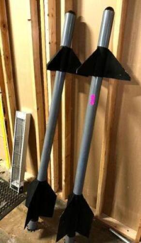 DESCRIPTION (2) 60" FAKE MISSILE DECORATIONS LOCATION WAREHOUSE QTY 2