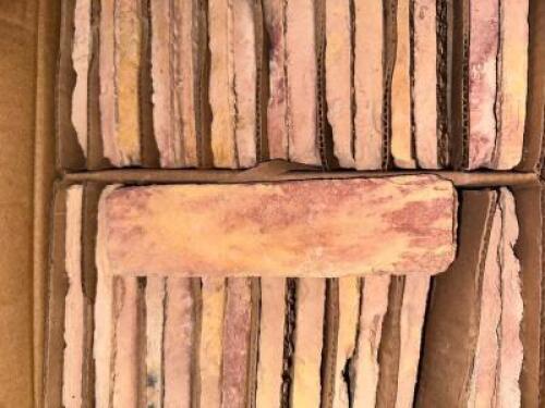 DESCRIPTION (72) CASES OF KONI MATERIALS FAUX BRICK TILE. ADDITIONAL INFORMATION 10.76 CQ FT PER BOX. 774 TOTAL SQ FT. THIS LOT IS: ,SOLD BY THE SQUAR