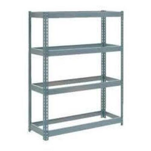 DESCRIPTION: (1) STORAGE SHELVING, JUST FRAMEBRAND/MODEL: GLOBAL INDUSTRIALINFORMATION: STEEL, NO SHELVES INCLUDED, SEE INSPECTIONSIZE: APPROX 36" X 72" X 72"RETAIL$: $200.00 EAQTY: 1