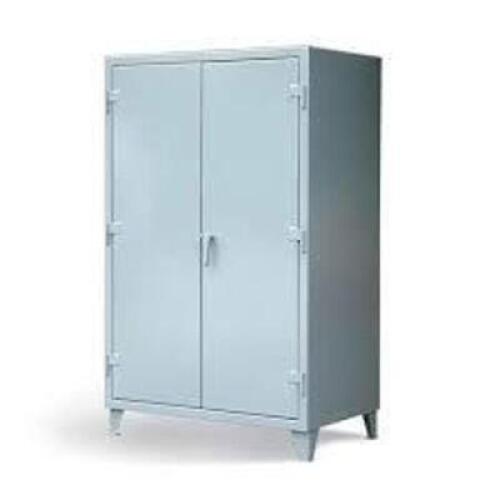 DESCRIPTION: (1) STORAGE CABINETBRAND/MODEL: STRONGHOLDINFORMATION: STEEL, SWING HANDLE, PADLOCKABLESIZE: APPROX 36" X 24" X 78"RETAIL$: $2992.2E AQTY: 1