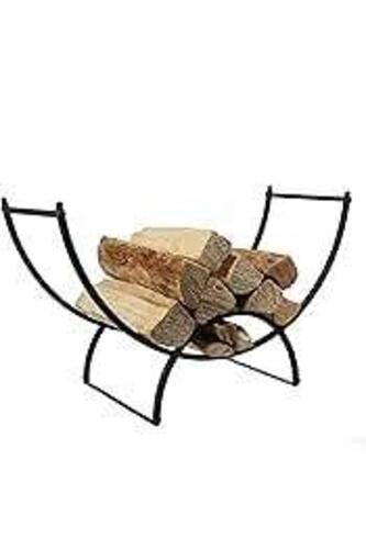 DESCRIPTION: (1) CURVED FIREWOOD RACK BRAND/MODEL: JUVALE INFORMATION: BLACK, CURVED, NO WOOD INCLUDED SIZE: 3' RETAIL$: $35.79 EA QTY: 1