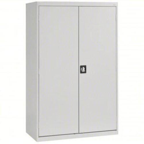 DESCRIPTION: (1) STORAGE CABINET BRAND/MODEL: SANDUSKY #4BE54 INFORMATION: NEEDS WORK, PLEASE INSPECT, RECESSED PULL HANDLE & KEYED, 22 GA PANEL THICK