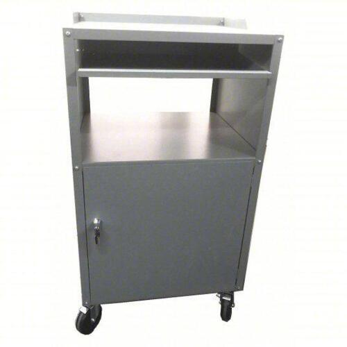 DESCRIPTION: (1) MOBILE COMPUTER CABINET BRAND/MODEL: PRODUCT NUMBER #462D21 INFORMATION: STEEL, GRAY SIZE: 27 IN X 24 IN 49 3/4 IN RETAIL$: $449.57 E