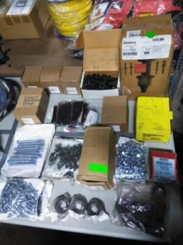DESCRIPTION: (1) TABLE OF MISC HARDWARE BRAND/MODEL: MANY, SOME PPE, SOME STORAGE INFORMATION: MUST COME INSPECT QTY: 1