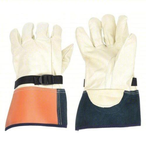 DESCRIPTION: (5) PAIRS OF ELECTRICAL GLOVE PROTECTOR BRAND/MODEL: CONDOR #4T495 INFORMATION: WHITE, LEATHER, GAUNTLET SIZE: 10-10-1/2 RETAIL$: $28.14
