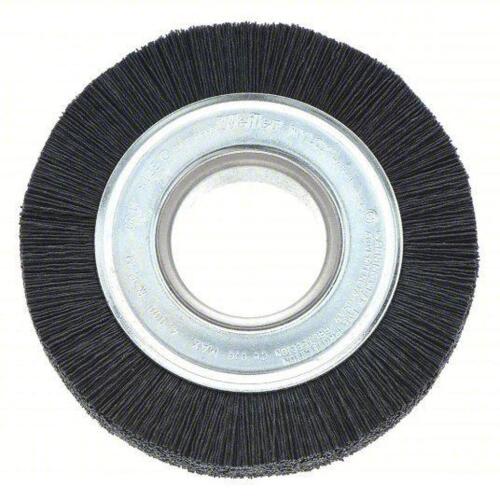 DESCRIPTION: (3) WIRE WHEEL BRUSH BRAND/MODEL: WEILER #4GJC2 INFORMATION: CRIMPED NYLON SIZE: 6 IN DIA X 3/4 IN WD, 2 IN ARBOR, 0.043 IN FILL RETAIL$: