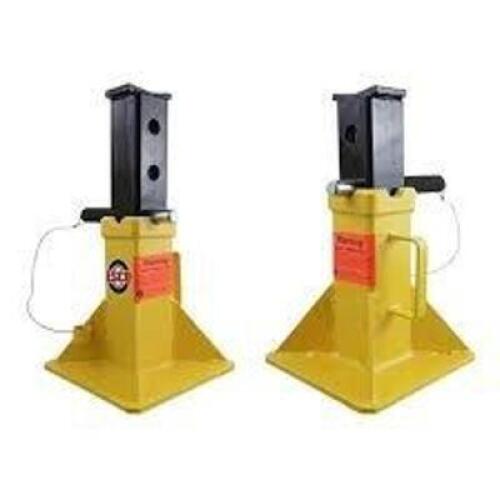 DESCRIPTION: (1) SET OF (2) HEAVY DUTY JACK STANDS BRAND/MODEL: ESCO #10455 INFORMATION: YELLOW, STEEL, 22 TON CAPACITY RETAIL$: $389.48 EA QTY: 1