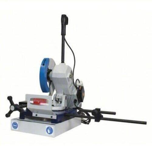 DESCRIPTION: (1) COLD SAW BRAND/MODEL: DAYTON #499F50 INFORMATION: ENGLISH, 275 MM BLADE DIA. - METRIC, 52 RPM BLADE SPEED SIZE: 9" RETAIL$: $3821.42