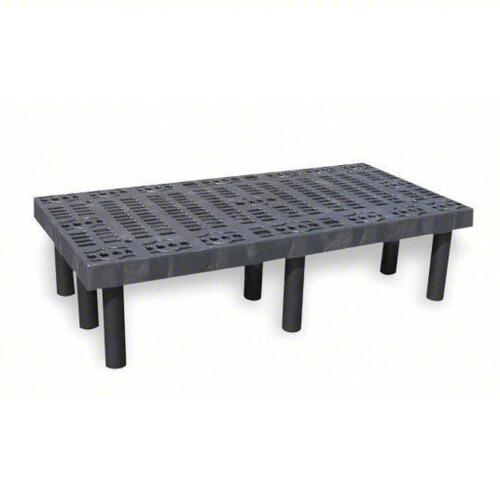 DESCRIPTION: (1) DUNNAGE RACK BRAND/MODEL: STRUCTURAL PLASTICS #1PXA1 INFORMATION: BLACK, PLASTIC, SNAP TOGETHER, POLYETHYLENE SIZE: 12" X 24"X 48" RE