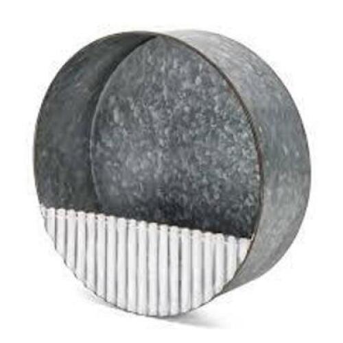 DESCRIPTION: (1) BOX OF (7) RUSTIC GALVANIZED METAL WALL DECOR BRAND/MODEL: FARMLYN INFORMATION: METAL, GALVANIZED, SET OF 2, MUST COME INSPECT TO CON