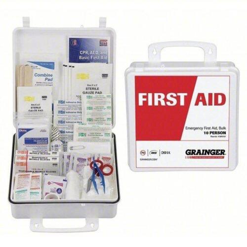 DESCRIPTION: (3) FIRST AID KITS BRAND/MODEL: PRODUCT NUMBER #39N787 INFORMATION: INDUSTRIAL, 10 PEOPLE SERVED, 133 COMPONENTS, PLASTIC RETAIL$: $6641