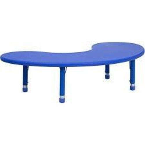 DESCRIPTION: (1) KIDS PLAY TABLE BRAND/MODEL: FLASH FURNITURE #YU-YCX-004--MOON-BLUE-LEGS-GG INFORMATION: BLUE RETAIL$: $241.52 EA QTY: 1
