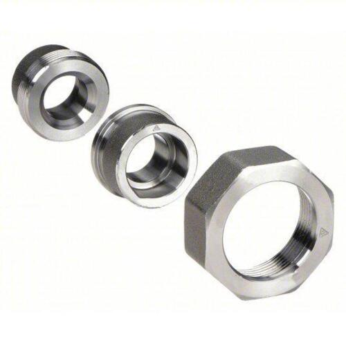DESCRIPTION: (1) BAG OF APPROX (20) UNION FITTINGS PRODUCT NUMBER #1MNU3 INFORMATION: FORGED STEEL, CLASS 3000, SOCKET SIZE: 3/8 IN X 3/8 IN FITTING P