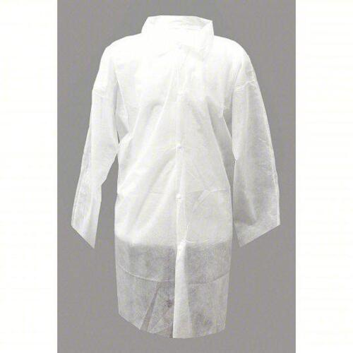 DESCRIPTION: (1) BOX OF (30) DISPOSABLE LAB COATS BRAND/MODEL: ACTION CHEMICAL #13V862 INFORMATION: WHITE, SNAP CLOSURES RETAIL$: $57.80 TOTAL QTY: 1