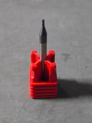 DESCRIPTION: (2) CARBIDE CORNER ROUNDING END MILL BRAND MODEL MITGI E01-001-ALTIN SIZE: .0394" DIA 0.060 RAD RETAIL$: $109.00 QTY: 2