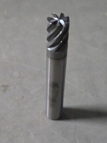 DESCRIPTION: (4) SOLID CARBIDE CORNER RADIUS END MILL BRAND MODEL MA FORD 119160 SIZE: 3/8" DIA 1/2" LOC 0.060CR RETAIL$: $265.21 QTY: 4