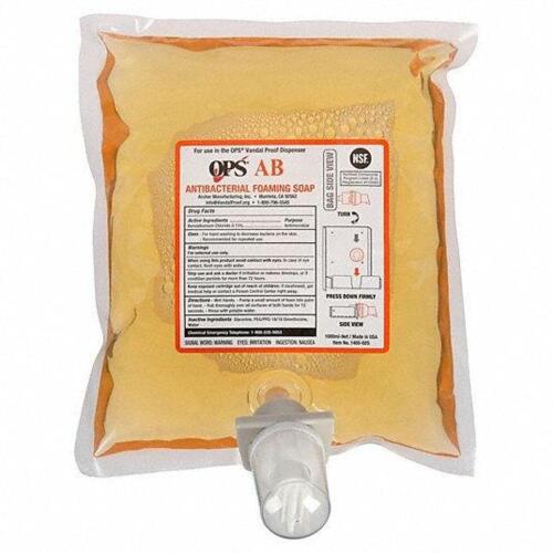 DESCRIPTION: (6) ANTIBACTERIAL FOAMING SOAP BRAND/MODEL: OPS AB 1405-02G SIZE: 1000 ML RETAIL$: $210.00 QTY: 6