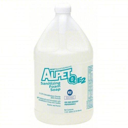 DESCRIPTION: (2) SANITIZING FOAM SOAP BRAND/MODEL: ALPET QE2 SIZE: 1GAL RETAIL$: $47.50 QTY: 2