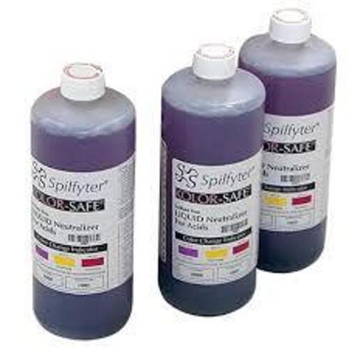 DESCRIPTION: (4) SODIUM FREE LIQUID ACID NEUTRALIZER BRAND/MODEL: SPILFYTER 410001 INFORMATION: CHANGES COLOR TO INDICATE PPH RETAIL$: $96.18 QTY: 4