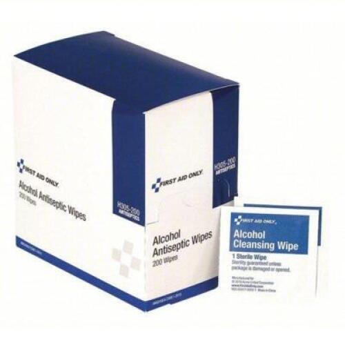 DESCRIPTION: (6) BOXES OF (200) ANTISEPTIC WIPES BRAND/MODEL: FIRST AID ONLY H305-200 RETAIL$: $54.00 QTY: 6