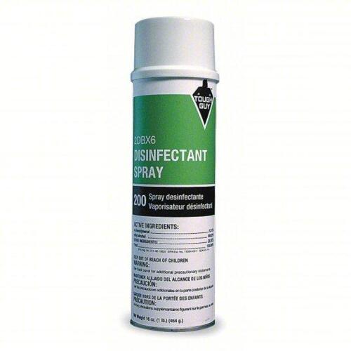 DESCRIPTION: (6) DISINFECTANT SPRAY BRAND/MODEL: TOUGH GUY 2DBX6 SIZE: 20oZ RETAIL$: $86.40 QTY: 6