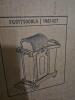 DESCRIPTION: (1) EXECUTIVE JANITORIAL CLEANING CART BRAND MODEL RUBBERMAID/1861427 INFORMATION: BLACK, 34 GALLON TRASH BAG CAPACITY SIZE: 48 1/4" X 22 - 4