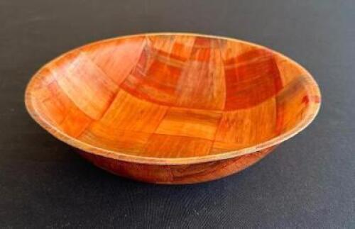 (12) 8" WOODEN BOWLS