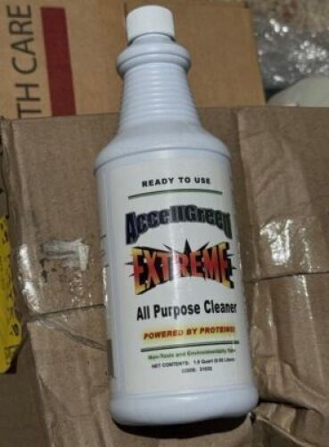 DESCRIPTION: (6) ALL PURPOSE CLEANER BRAND/MODEL: ACCELLGREEN EXTREME SIZE: 1 QT RETAIL$: $48.00 QTY: 6