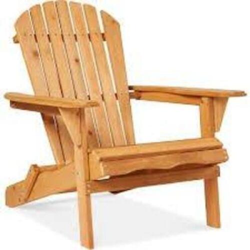 DESCRIPTION: (1) PATIO ADIRONDACK CHAIR INFORMATION: WOODEN RETAIL$: $295.00 EA QTY: 1