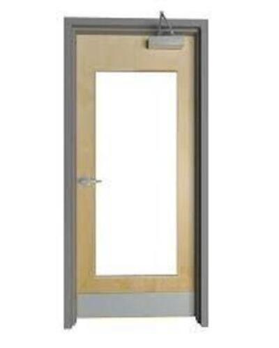 DESCRIPTION: (1) DOOR WITH WINDOWINFORMATION: WOOD FRAMESIZE: APPROX 35 1/2" X 83 1/2"RETAIL$: $668.00 EAQTY: 1