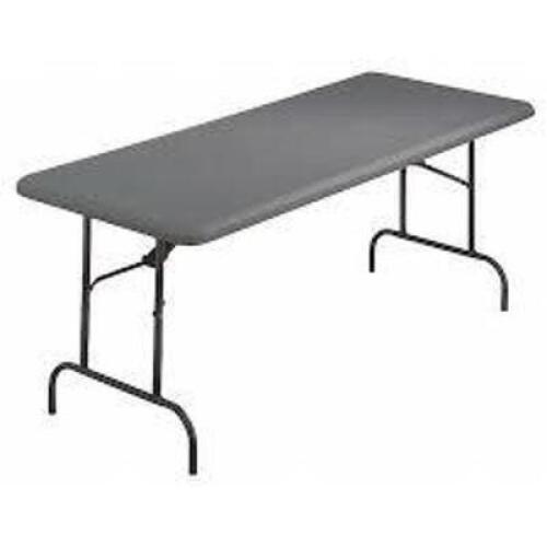 DESCRIPTION: (1) INDESTRUCTIBLE TABLEBRAND/MODEL: ICEBERG #65527INFORMATION: CHARCOALSIZE: 72" x 30" x 29"RETAIL$: $207.93 EAQTY: 1
