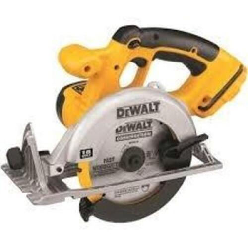 DESCRIPTION: (1) CORDLESS CIRCULAR SAW BRAND/MODEL: DEWALT #DC390 INFORMATION: YELLOW, TYPE 1 SIZE: 6-1/2" RETAIL$: $129.00 EA QTY: 1
