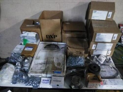 DESCRIPTION: (1) MISC TABLE OF ITEMS. BRAND/MODEL: MANY INFORMATION: MUST COME INSPECT, HARDWARE AND TOOLS QTY: 1