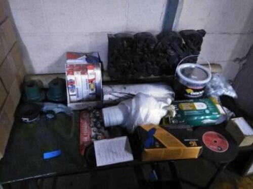 DESCRIPTION: (1) MISC TABLE OF ITEMS. BRAND/MODEL: MANY INFORMATION: MUST COME INSPECT, HARDWARE AND TOOLS QTY: 1
