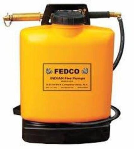 DESCRIPTION: (1) FIRE PUMP BRAND/MODEL: INDIAN #22FH65 INFORMATION: YELLOW SIZE: 50" HOSE, 5 GAL TANK RETAIL$: $166.17 EA QTY: 1