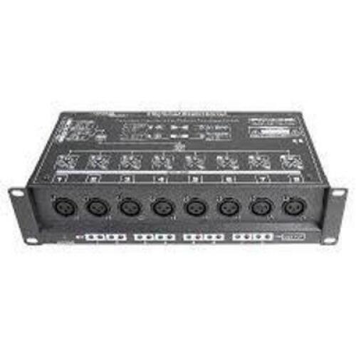 DESCRIPTION: (1) DISTRIBUTION AMPLIFIER BRAND/MODEL: STELLAR LABS #DMX-SPLIT 8 INFORMATION: BLACK SIZE: 1X8 RETAIL$: $249.99 EA QTY: 1