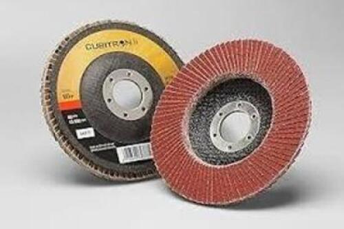 DESCRIPTION: (10) FLAP DISC BRAND/MODEL: 3M CUBITRON II #64374 INFORMATION: 969F, T27 RETAIL$: $152.50 TOTAL QTY: 10