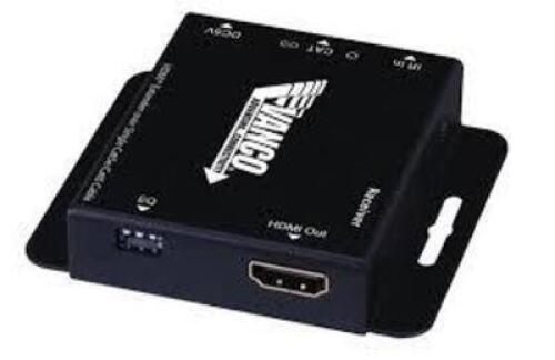 DESCRIPTION: (1) HDMI / CAT5E EXTENDER BRAND/MODEL: MCM CUSTOM AUDIO #50-15010 INFORMATION: 4X SPLITTER RETAIL$: $353.99 EA QTY: 1