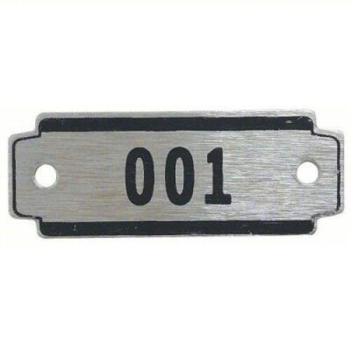 DESCRIPTION: (1) CASE OF (30) PACKS OF (10) LOCKER TAGS BRAND/MODEL: 2VUV8 INFORMATION: 1 TO 10: 2 3/8 IN X 7/8 IN, 10 PLATES, 1 TO 10 RETAIL$: $175.0