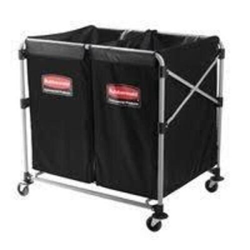 DESCRIPTION: (1) REMOVABLE VINYL LINER BASKET TRUCKBRAND/MODEL: RUBBERMAID #20UY93INFORMATION: BLACK, VINYL, 10 CU FT CAPACITYSIZE:&nbsp;37-3/4 in x 24-1/8 in x 34 inRETAIL$: $412.72 EAQTY: 1