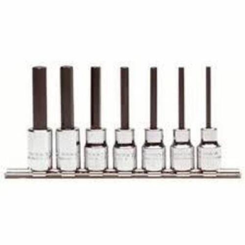 DESCRIPTION: (1) SET OF HEX BITS BRAND/MODEL: PROTO #J4900 INFORMATION: 7 PIECES SIZE: 3/8" DRIVE RETAIL$: $72.99 EA QTY: 1