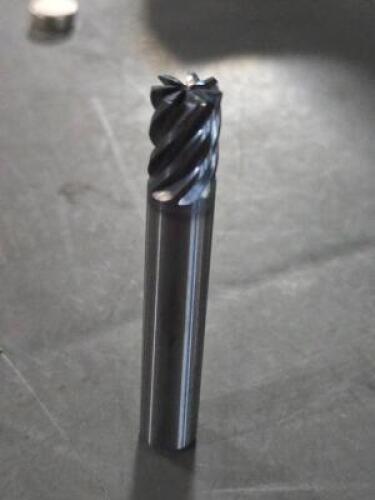 DESCRIPTION: (4) SOLID CARBIDE CORNER RADIUS END MILL BRAND MODEL MA FORD 119160 SIZE: 3/8" DIA 1/2" LOC 0.060CR RETAIL$: $265.21 QTY: 4