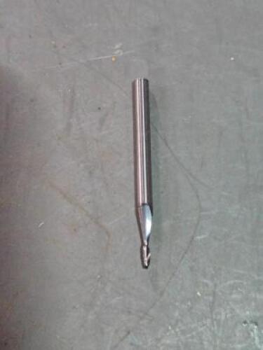 DESCRIPTION: (10) CARBIDE STUB BALL END MILL BRAND MODEL SHARPCARB 84-2063 SIZE: 1/16" DIA RETAIL$: $391.00 QTY: 10