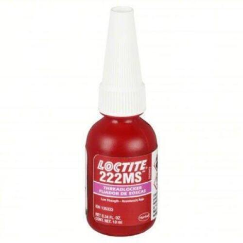 DESCRIPTION: (1) BOX OF (10) LOW-STREANGTH THREAD LOCKER BRAND/MODEL: LOCTITE 222MS SIZE: 0.34 FL OZ RETAIL$: $231.80 QTY: 1