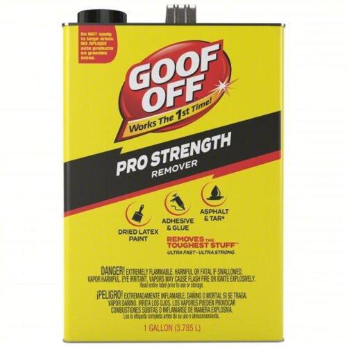 DESCRIPTION: (2) PRO STRENGTH ADHESIVE REMOVER BRAND/MODEL: GOOF OFF FG 657 SIZE: 1 GAL RETAIL$: $88.87 QTY: 2