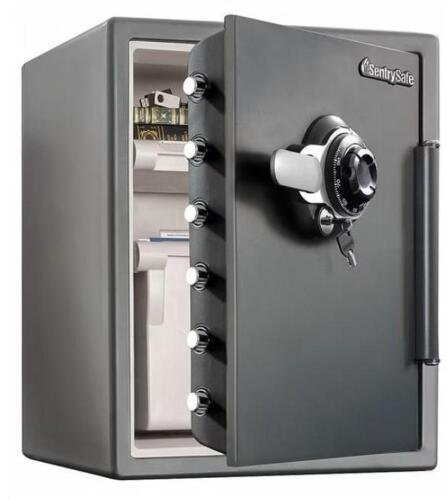 DESCRIPTION: (1) FIRE RATED SECURITY SAFE BRAND/MODEL: SENTRY SAFE/SFW205DPB INFORMATION: 1 HR FIRE RATING, NO KEYS INCLUDED, NO COMBO AVAILABLE SIZE: