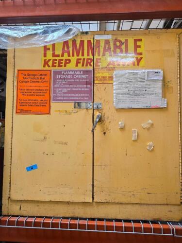 DESCRIPTION: (1) FLAMMABLE SAFETY CABINET BRAND/MODEL: SE-CUR-ALL CABINETS INFORMATION: USED, SEE INSPECTION, LOCATED AT SHAPIRO METAL SUPPLY QTY: 1